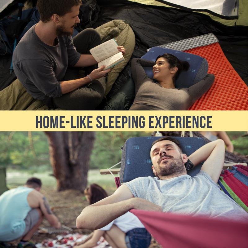 TREKOLOGY Aluft Pro SE Premium Inflatable Camping Pillow with Removable Foam-Padded (CA)