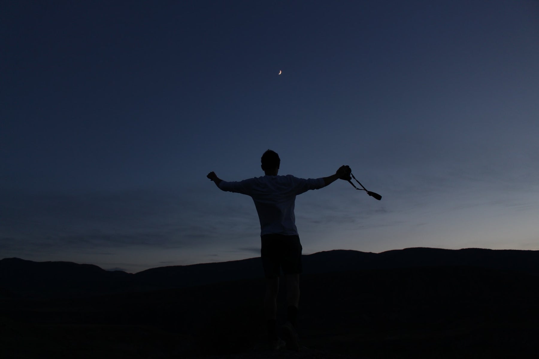 hiking at night