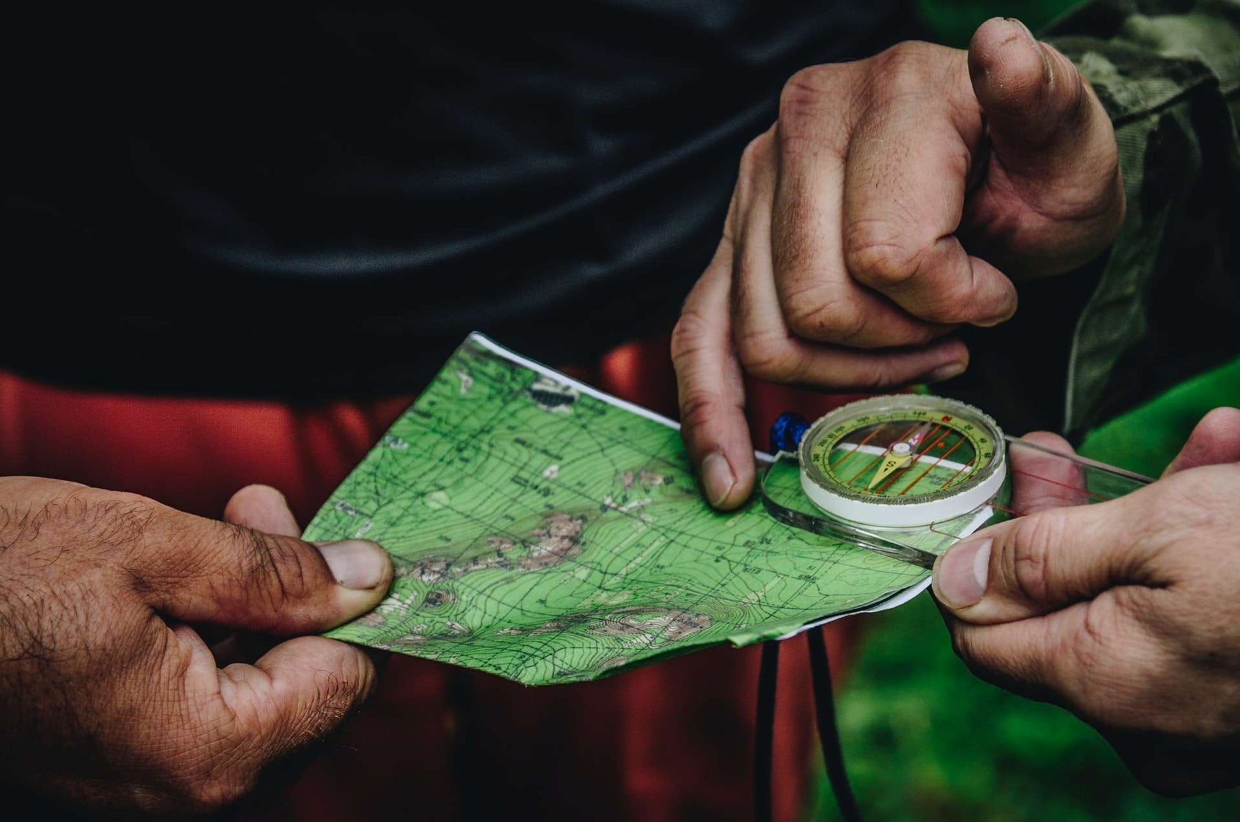 how to use a compass and map