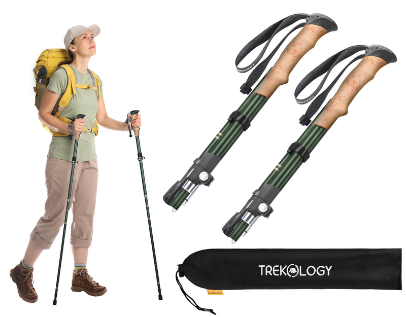 TREKOLOGY TREK-Z CORK SE SET : Lightweight & Adjustable Hiking Poles 2PCS (AU)