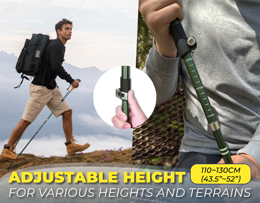 TREKOLOGY TREK-Z SE SET : FOLDABLE TREKKING HIKING POLE 2PCS (US)