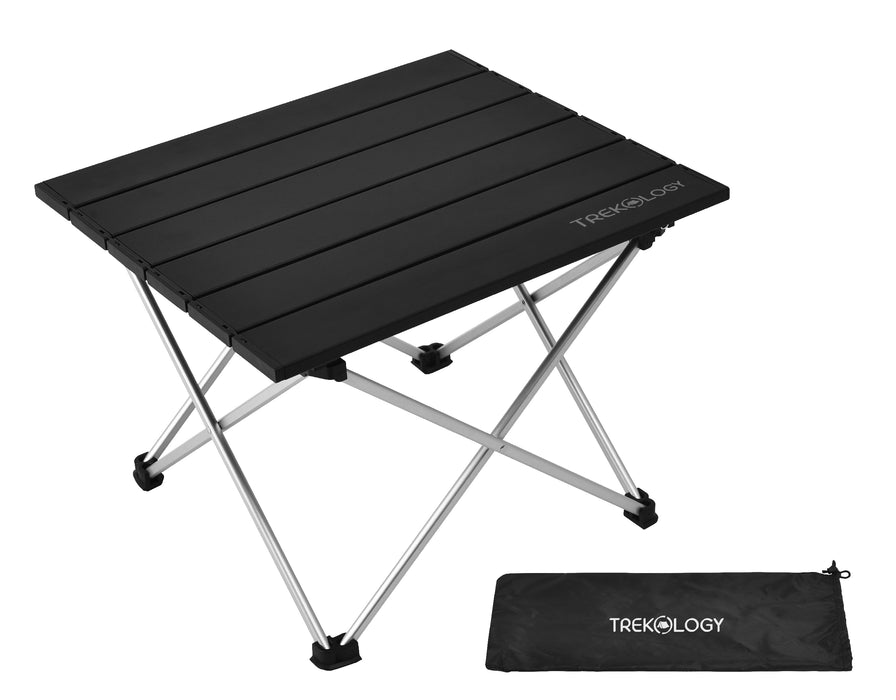 TREKOLOGY Foldable Aluminum Camping Table with Enforced Robust Hinged Connection. (US)