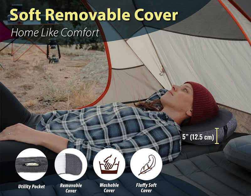 TREKOLOGY Rapid Sleep Bundle: Air Mattress & ALUFT Plus SE Pillow - view 11 | Trekology