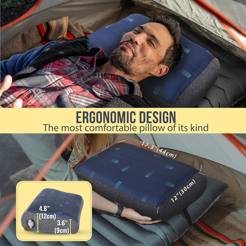 TREKOLOGY Premium Sleep Bundle: Air Mattress (DC Pump) & ALUFT Pro Foam Pillow - view 11 | Trekology