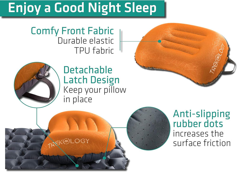 TREKOLOGY Ultralight Sleep Bundle: UL80 Pad & ALUFT 2.0 Pillow (UK)