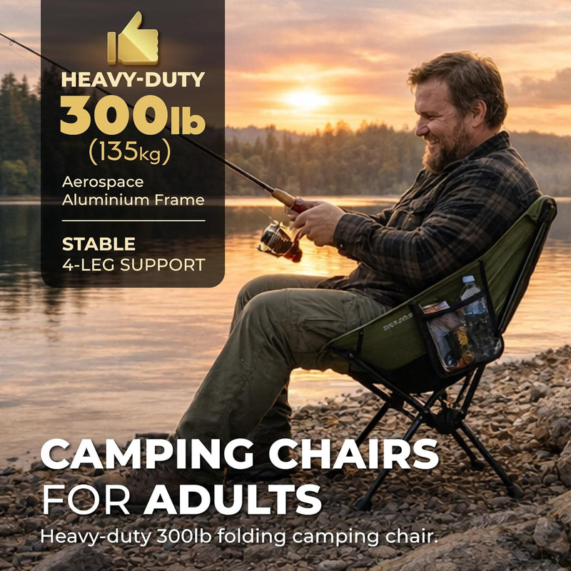 TREKOLOGY YIZI GO Compact Camping Chair - Fast-Pitch Setup & All-Terrain Grip (UK)