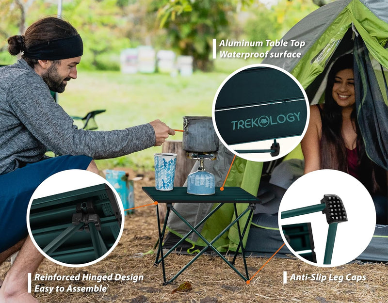 TREKOLOGY Ultralight Lounge Bundle: YIZI GO Chair & Folding Beach Table (UK)