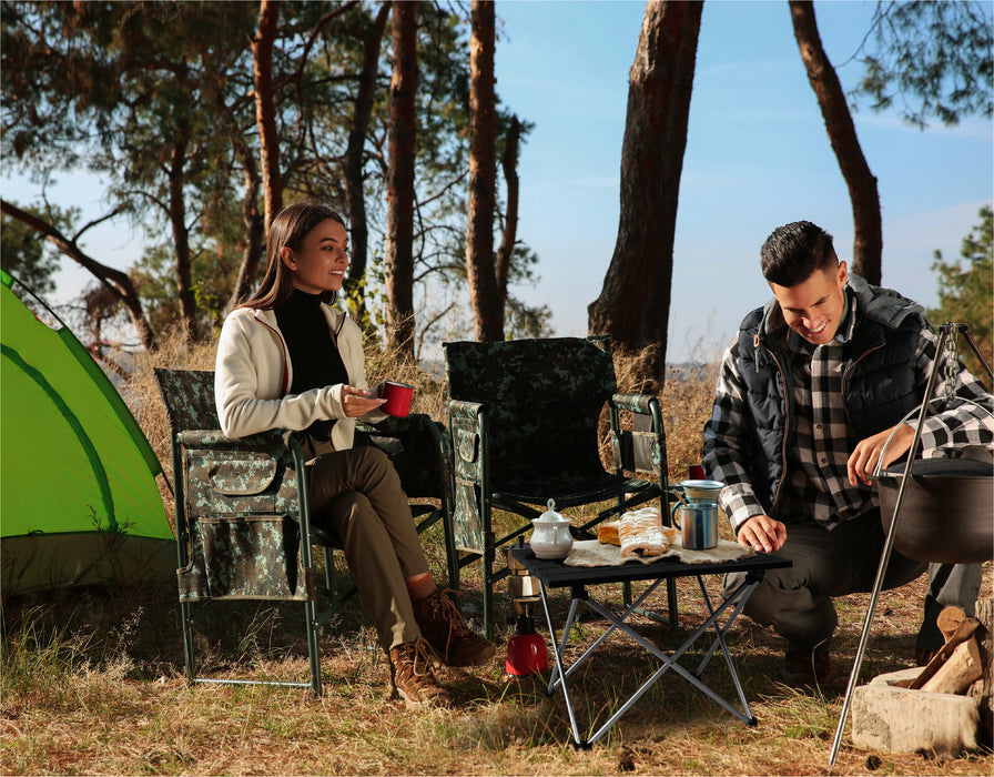 TREKOLOGY Foldable Aluminum Camping Table with Enforced Robust Hinged Connection. (US)