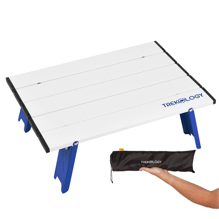 TREKOLOGY Beach Table – Lightweight, Portable & Waterproof Folding Table for Camping, Picnic, RV & Travel (US)