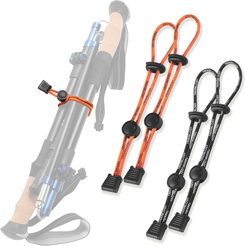 Walking Stick Holder & Bungee Straps - 4-Pack