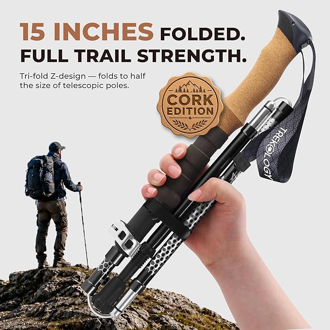 TREKOLOGY Trek-Z Collapsible Hiking Poles (2pc/Set) (US)