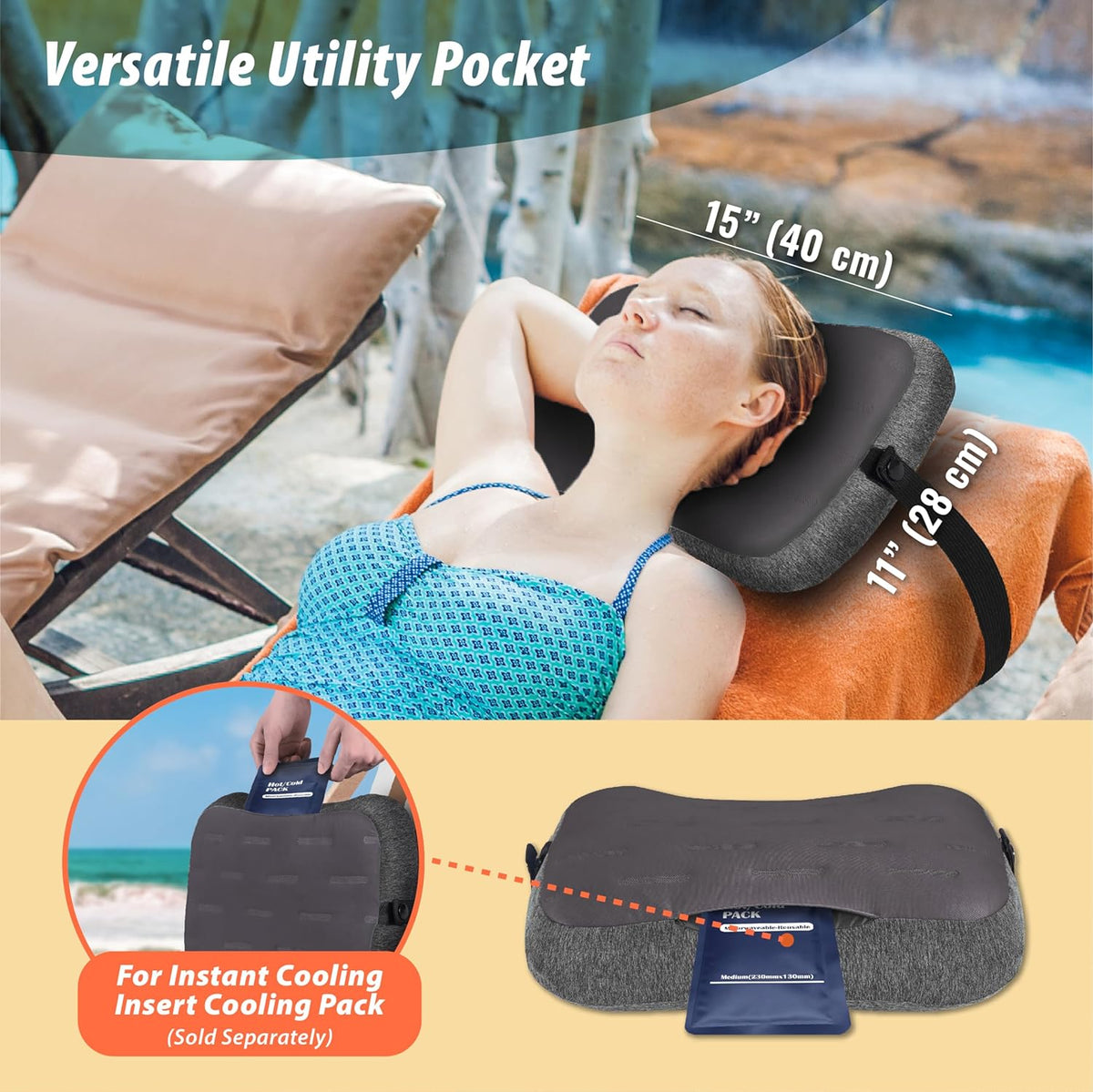 Trekology Aluft Mint SE Inflatable Beach Pillow