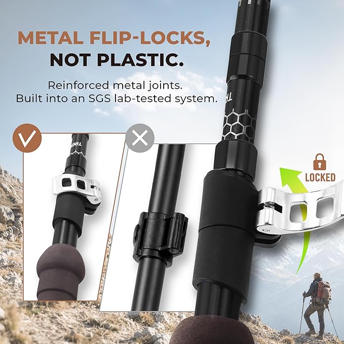 TREKOLOGY Trek-Z Collapsible Hiking Poles (2pc/Set) (US)