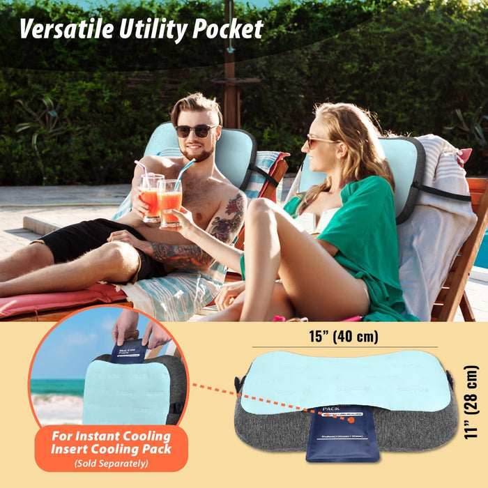 TREKOLOGY Aluft Mint : Inflatable Beach Pillow (US)