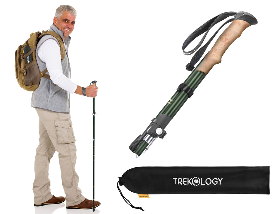TREKOLOGY TREK-Z SE : Lightweight & Adjustable Hiking Pole  (1 Pole Package) (AU)