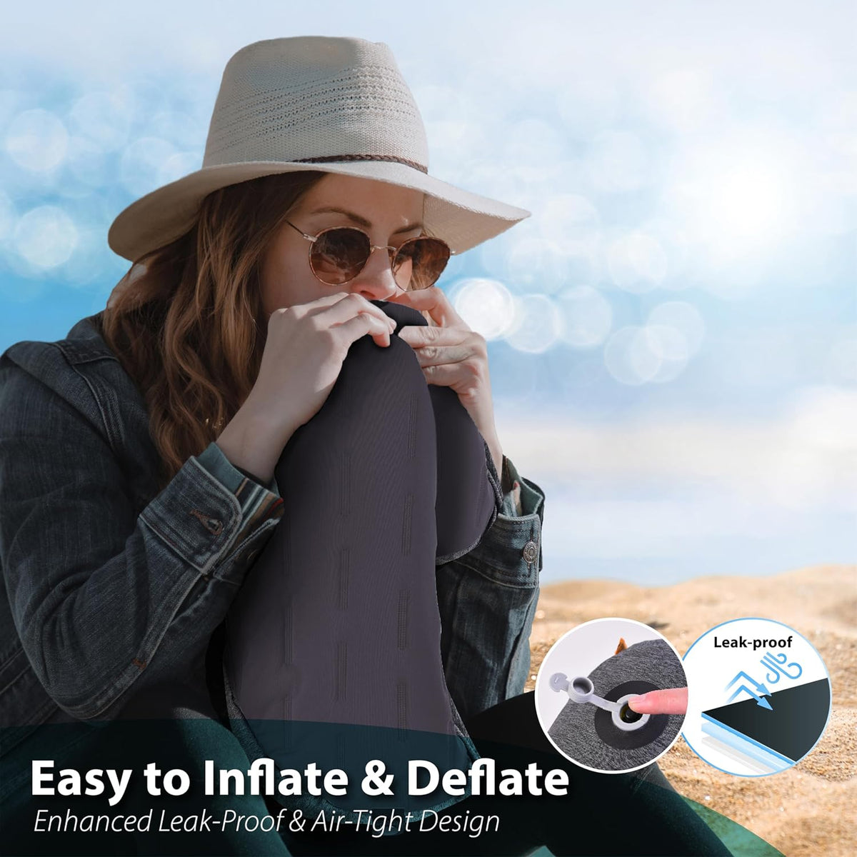 Trekology Aluft Mint SE Inflatable Beach Pillow