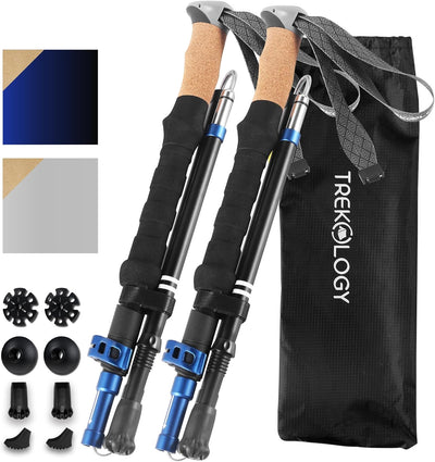 TREK-Z 2.0 Cork : Foldable Trekking Poles with Cork Handle (2pc/set)