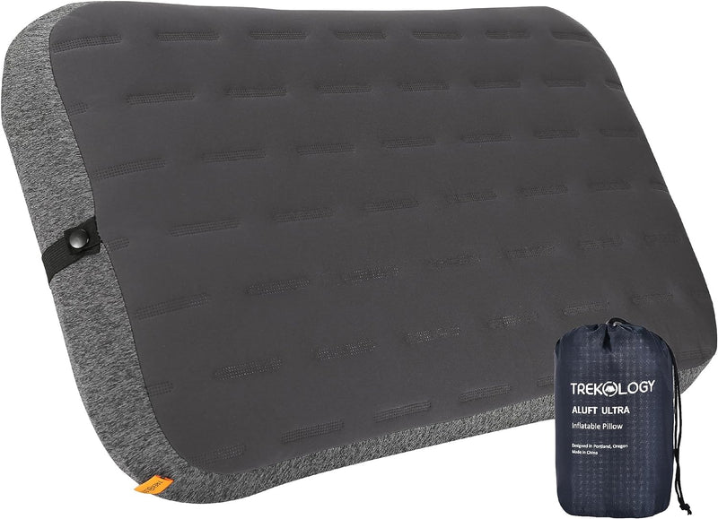 TREKOLOGY ALUFT Ultra: Large Inflatable Pillow for Camping (US)