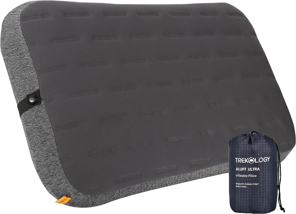 TREKOLOGY ALUFT Ultra: Large Inflatable Pillow for Camping (US)