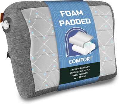 TREKOLOGY Aluft Pro SE Premium Inflatable Camping Pillow with Removable Foam-Padded (CA)