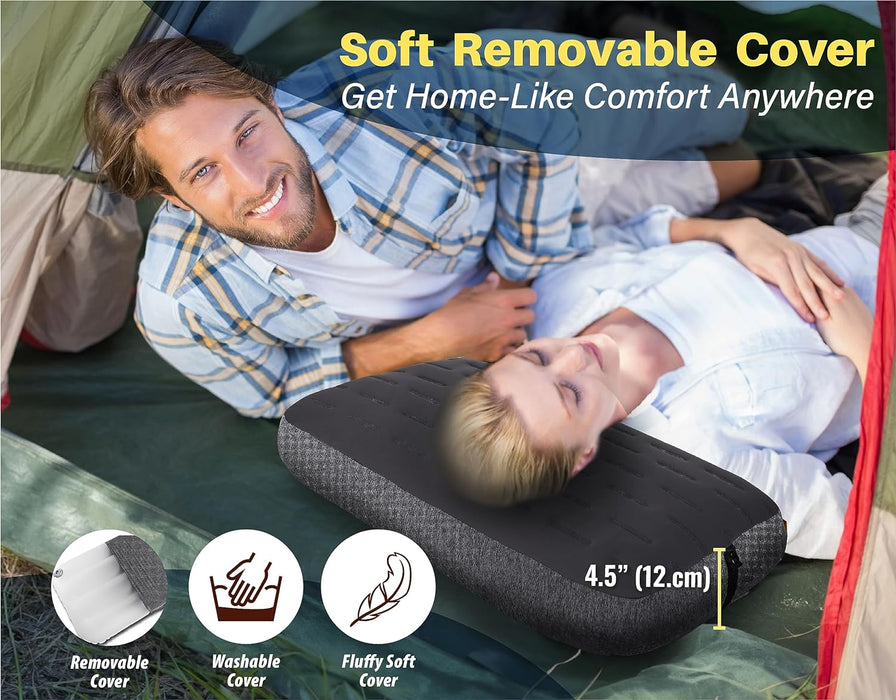 TREKOLOGY ALUFT Ultra: Large Inflatable Pillow for Camping (US)
