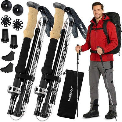 TREKOLOGY TREK-Z Eva: Foldable Trekking Poles with EVA-Foam Handle (2pc/Set) (UK)