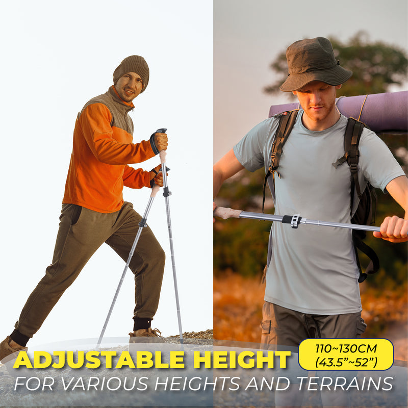 TREKOLOGY TREKZ XE Lightweight Collapsible Trekking Poles 2PCS (CA)