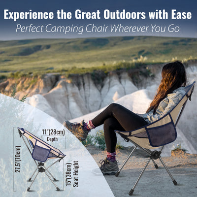 YIZI-GO : Compact Portable Camping Chair with Fixed Height