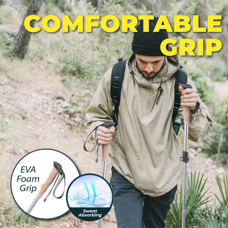 TREKOLOGY TREKZ XE Lightweight Collapsible Trekking Poles 2PCS (CA)