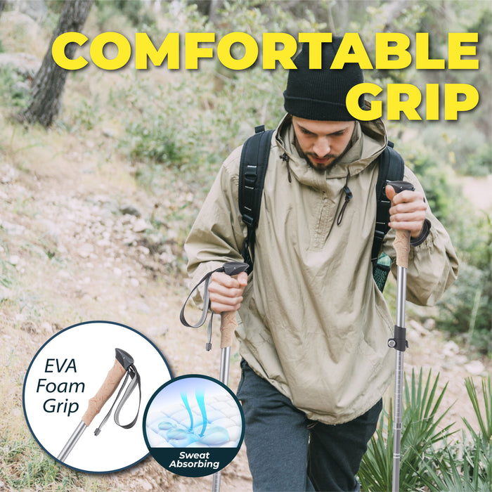 TREKOLOGY TREKZ XE Lightweight Collapsible Trekking Poles 2PCS (CA)