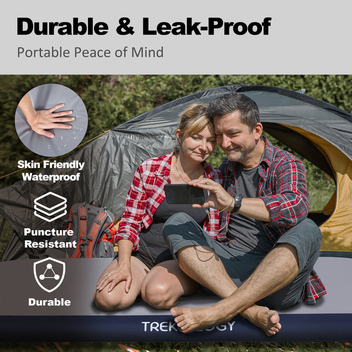 TREKOLOGY Quick-Inflating Portable Air Mattress with DC Pump for Camping (US)