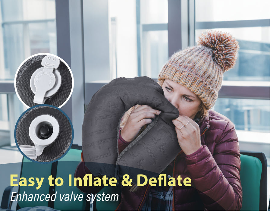 TREKOLOGY New Inflatable Neck Airplane Travel Pillow (US)