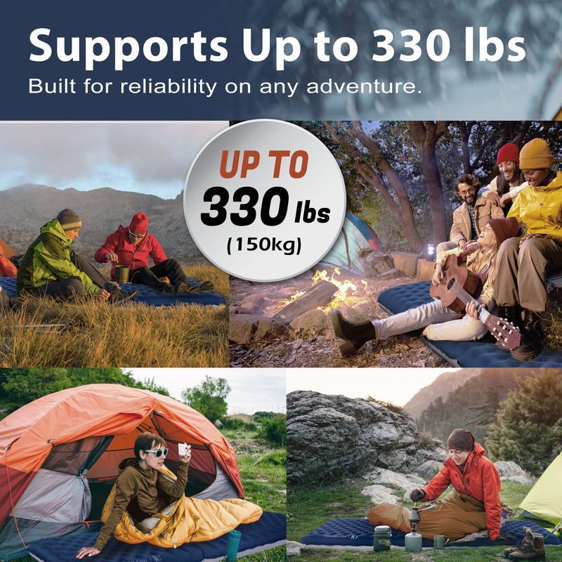 TREKOLOGY UL R7 Camping Sleeping Pad – 4" Thick, Ultra-Light, All-Season Mat (US)