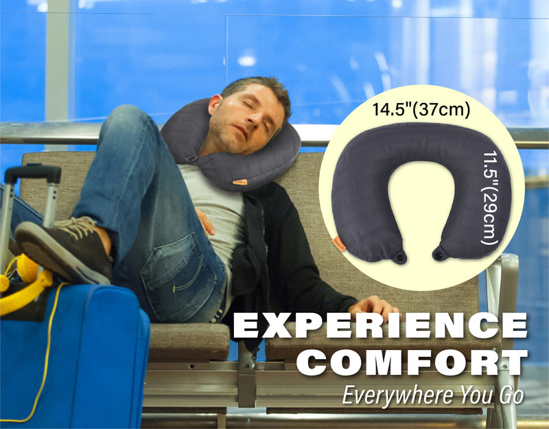 TREKOLOGY New Inflatable Neck Airplane Travel Pillow (US)