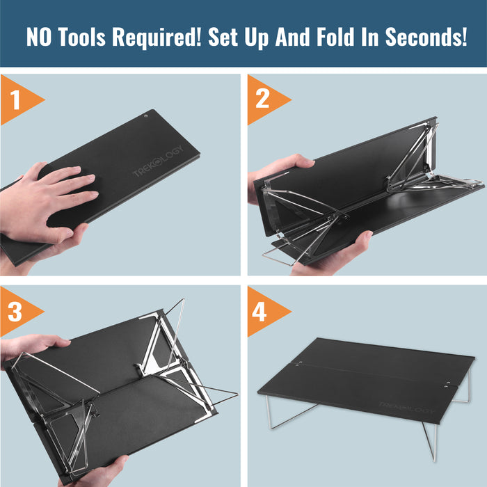 TREKOLOGY TALU MINI Small Foldable Table For Camping And Picnics (US)