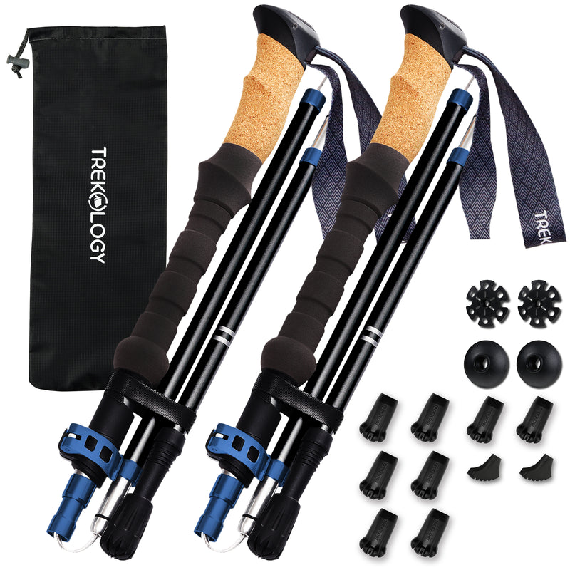 TREKOLOGY Trek-Z Cork Poles & Replacement Tips Bundle (US)