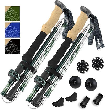 Trekology TREK-Z 2.0 Foldable Trekking Poles with EVA-Foam Handle (2pc/Set)