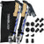 TREKOLOGY Trek-Z Collapsible Hiking Poles | Complete Set with 6 Rubber Tips