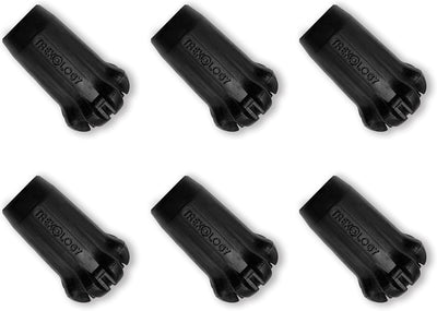 TREKOLOGY Trek-Z Collapsible Hiking Poles | Complete Set with 6 Rubber Tips