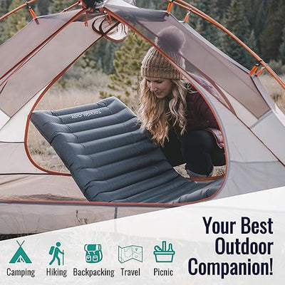 TREKOLOGY UL80 Ultralight Sleeping Pad & Pump Bag Bundle