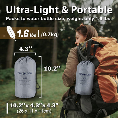 TREKOLOGY Ultimate Comfort Sleep System: ULR7 Pad & ALUFT Pro SE Pillow