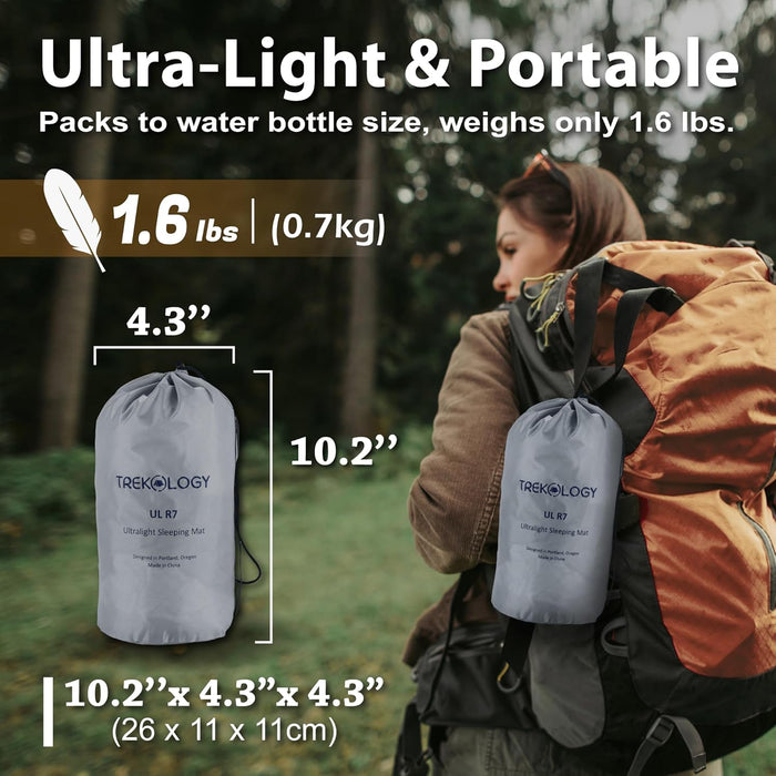 TREKOLOGY Ultimate Comfort Sleep System: ULR7 Pad & ALUFT Pro SE Pillow (US)