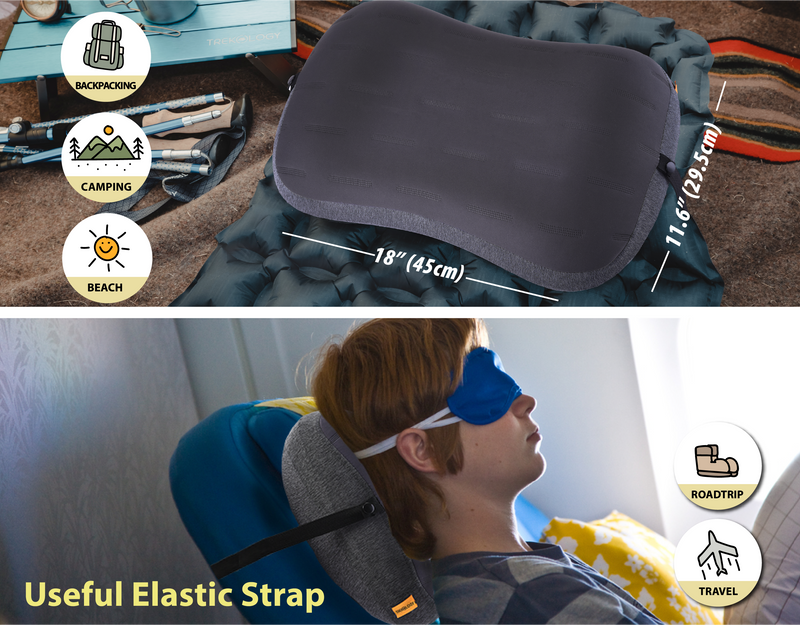 TREKOLOGY Aluft Pro : Inflatable Pillow for Camping (US)