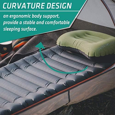 Trekology UL80 Inflatable Sleeping Pad for Camping