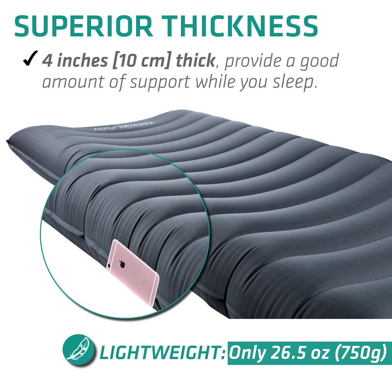 TREKOLOGY UL80 Inflatable Sleeping Pad for Camping (US)