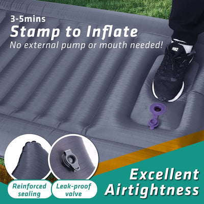 UL140 : Thick Air Sleeping Mat with Built-in Inflator Pump