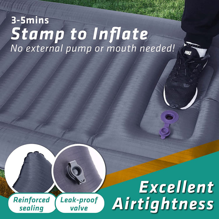 TREKOLOGY UL140 Thick Air Sleeping Mat with Built-in Inflator Pump (US)