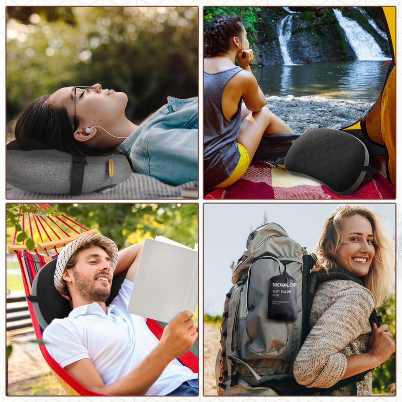 TREKOLOGY Aluft Deluxe : Inflatable Pillow for Camping (US)