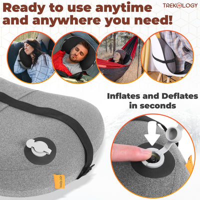 Aluft Deluxe : Inflatable Pillow for Camping