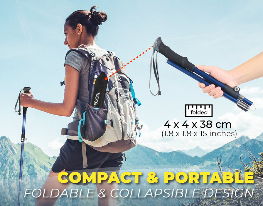 TREKOLOGY TREK-Z SE : Lightweight & Adjustable Hiking Pole  (1 Pole Package) (AU)